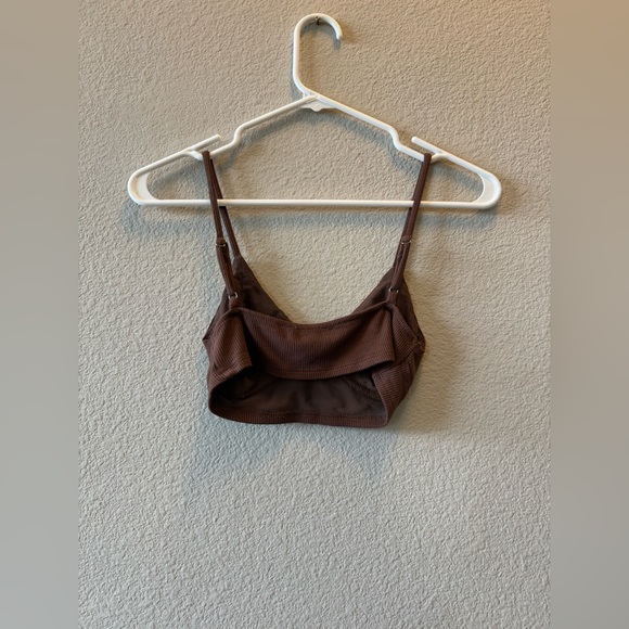 White Fox Boutique Who We Are Two Piece Crop Set Brown - Picture 4 of 6